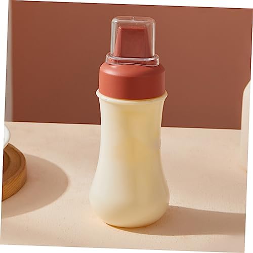 BRIGHTFUFU Plastic Squeeze Condiment Bottle 350ml Red