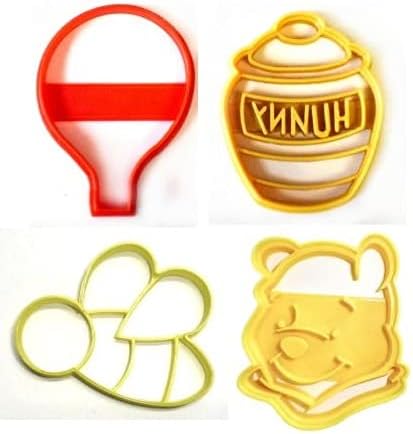 WINNIE THE POOH ADVENTURE THEME COOKIE CUTTERS SET OF 4