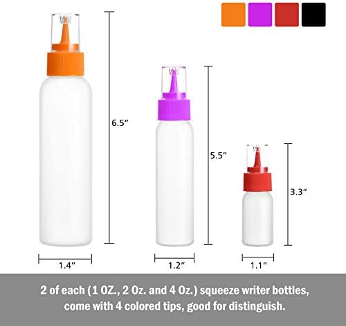 HAOHAN Squeeze Writer Bottles Set 12pc for Cookie Decorating