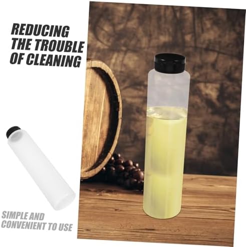 6pcs Condiment Squeeze Bottles with Lids for Olive Oil and Mustard
