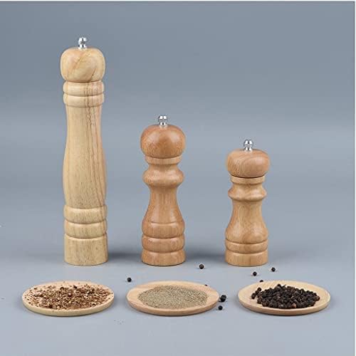 HXDMY 10 Inch Oak Pepper Mill Adjustable Coarse