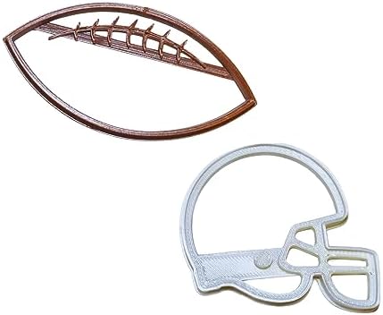 Football Helmet Cookie Cutters Set of 2 Made in USA