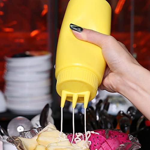 Xinsheinelry 3-Nozzle Condiment Squeeze Bottle 1