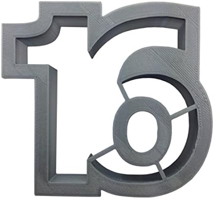 Number 16 Cookie Cutter 3 Inch - Foose Brand 3D Printed Plastic