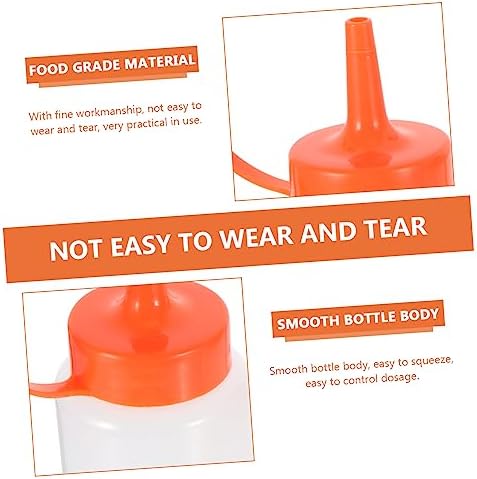 2PCS Salad Dressing Squeeze Bottles with Lids