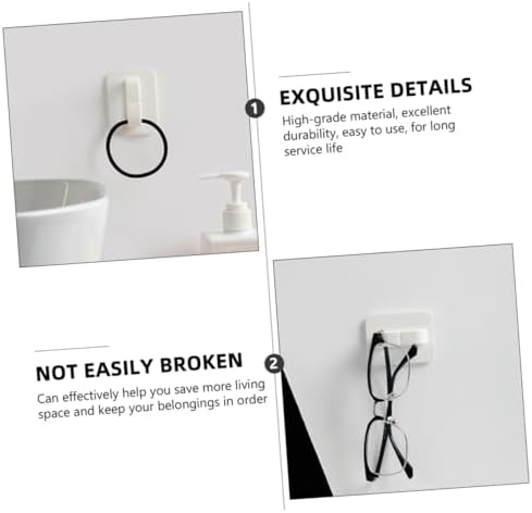 Healifty 4Pcs Wall Mount Spray Bottle Hooks for Organization