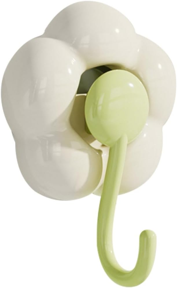 Niaviben Sunflower Suction Cup Hooks - Green One Size