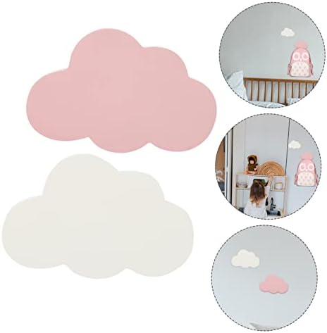 Healifty 2pcs Cartoon Cloud Hooks for Room Decor 1