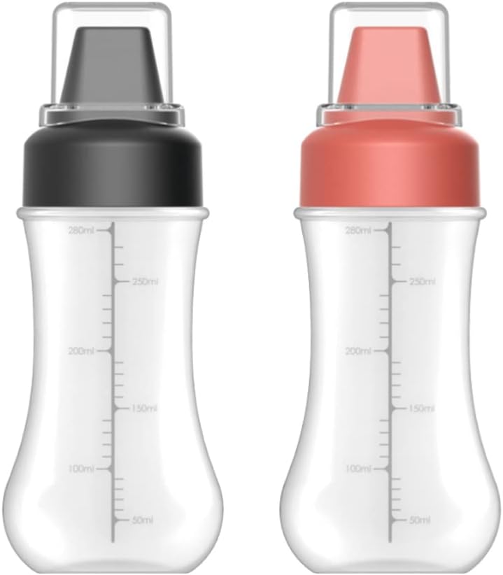 FOMIYES 2Pcs Plastic Mustard Bottles for Kitchen Use