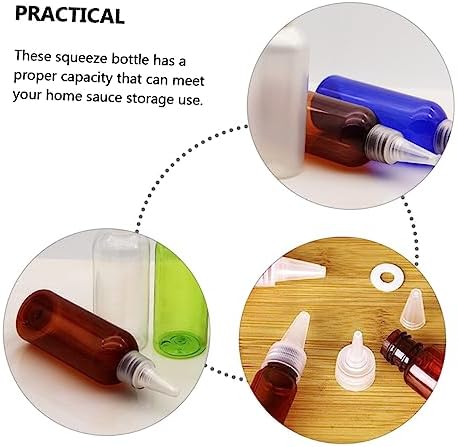 COLLBATH 250ml Condiment Squeeze Bottles Set