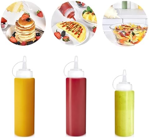 BigdataBetterLife Condiment Squeeze Bottles Set