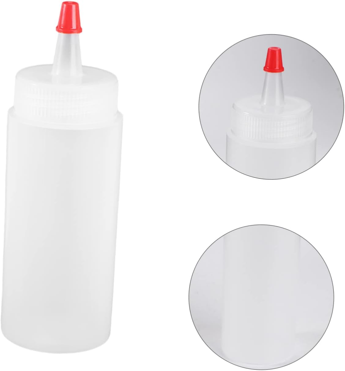 ABOOFAN 6pcs Reusable Plastic Squeeze Bottles 120ml