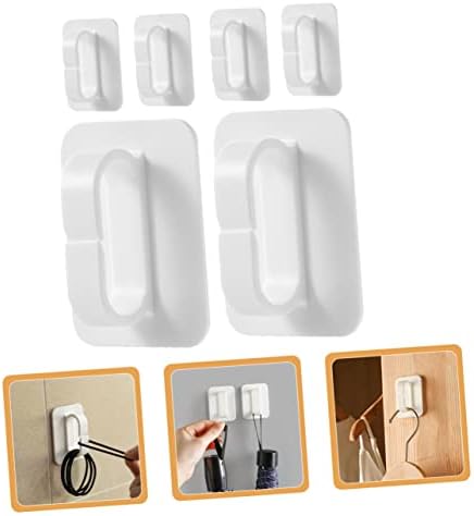 Cabilock 6Pcs Wall Adhesive Hooks Key Holder for Bathroom Kitchen 1