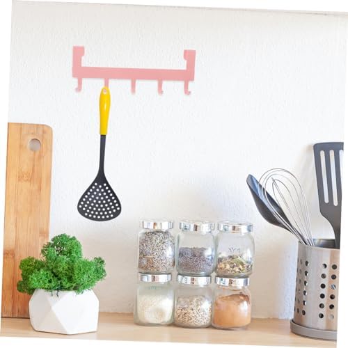 Pink Traceless Wall Hooks Towel Bar No Drill