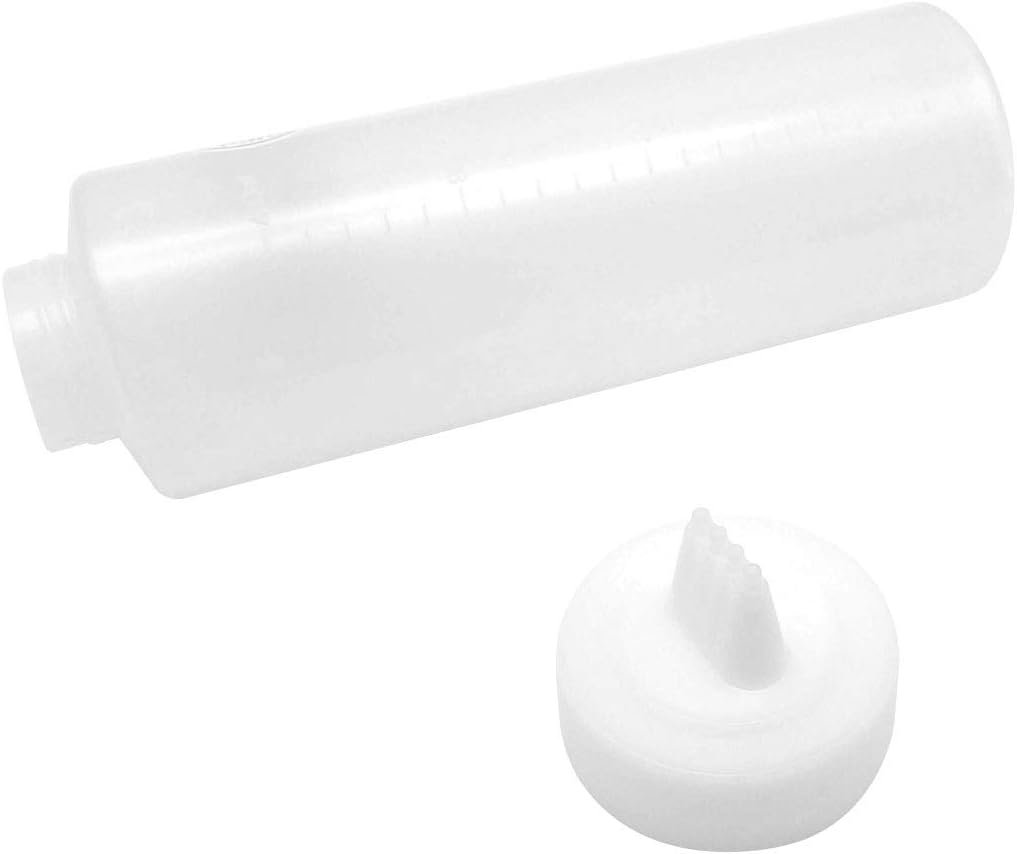 GARASANI 4 Hole Condiment Squeeze Bottle Dispenser 18oz - 530ml