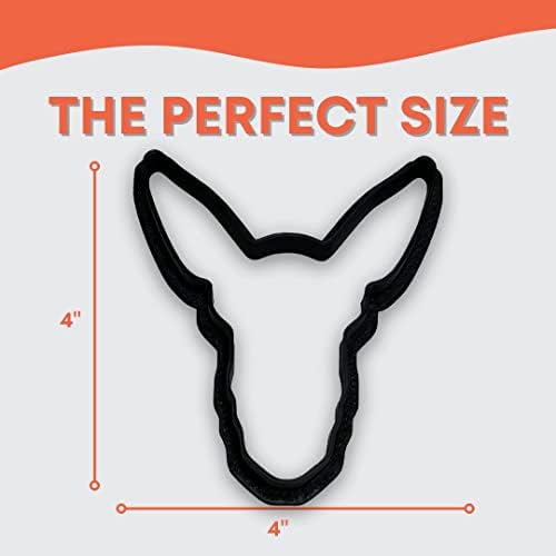 Bundle of Fun Donkey Head Cookie Cutter 4 Inch
