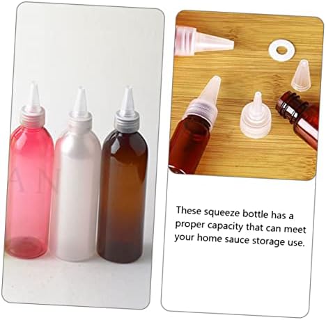 10pcs Sauce Squeeze Bottles with Lids for Ketchup Salad Dressing and Condiments