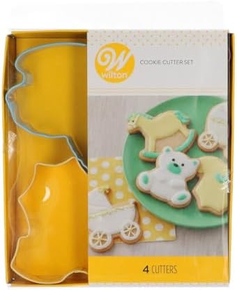 Wilton Baby Theme Cookie Cutter 4 Piece Set 1