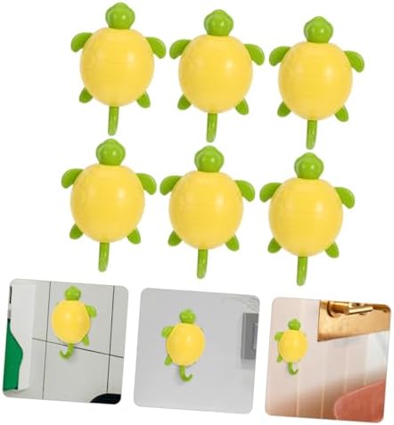 PRETYZOOM 6pcs Cute Animal Hooks for Wall