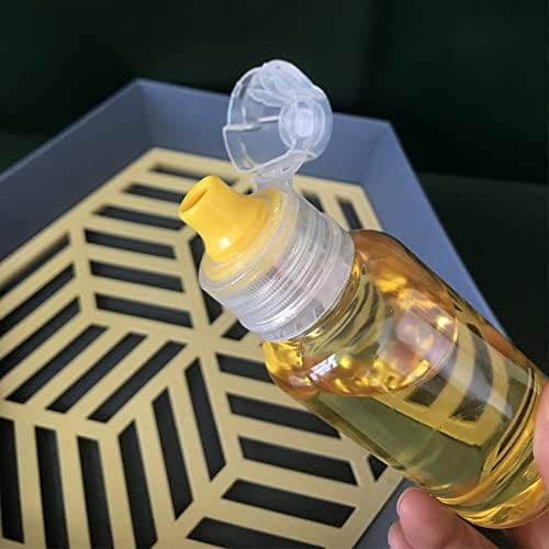 ZAYOIZY 4pcs Mini Honey Squeeze Bottles with Flip Top