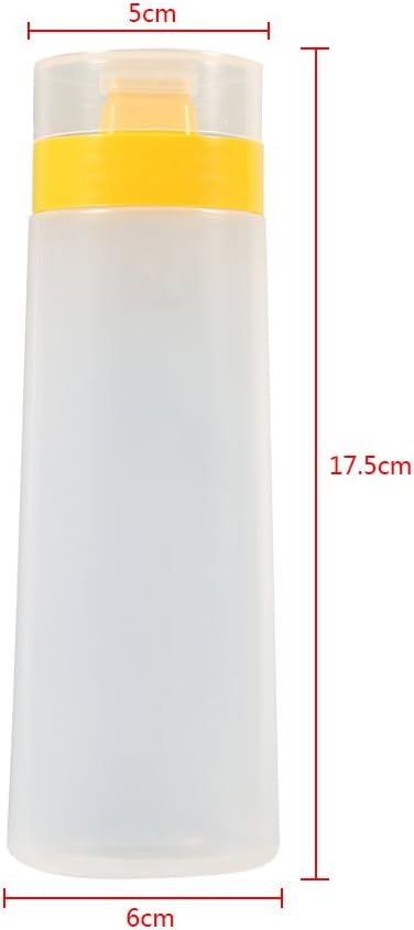 Agatige 10oz Ketchup Squeeze Bottles with 4 Holes and Leak Proof Flip Lid