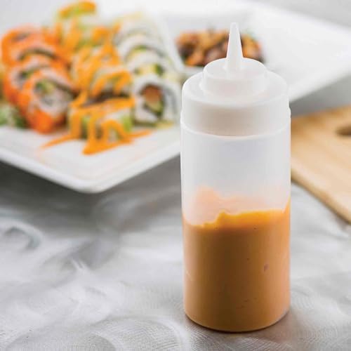 Tablecraft 16 Oz Natural Wide Mouth Squeeze Dispenser 12Box