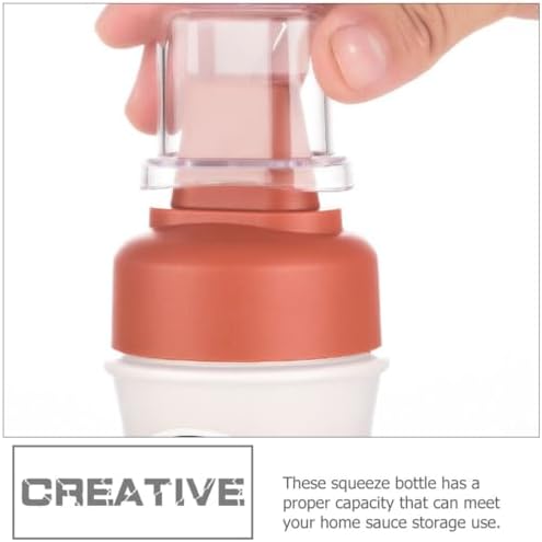 COLLBATH 350ml Sauce Squeeze Bottles Set with Scale