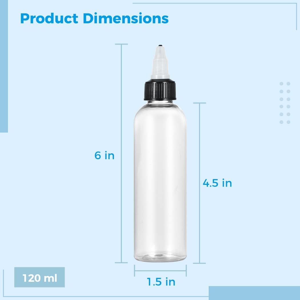 64pcs 4oz Condiment Squeeze Bottles Set