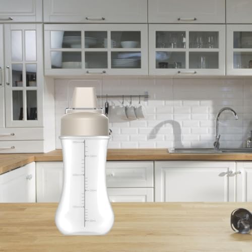 5-Hole Squeeze Bottle with Clear Lid - 350ml Condiment Container