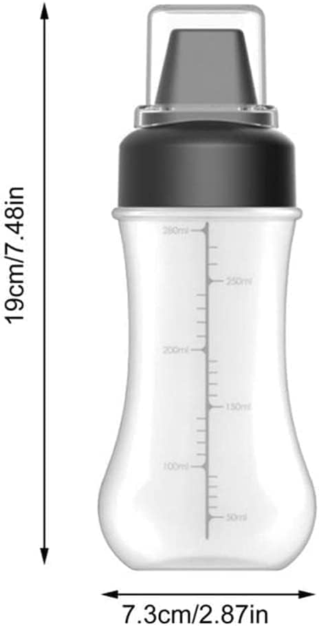 5-Hole Condiment Squeeze Spray Bottle with Lid