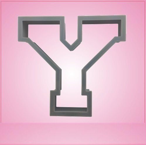 CusCus Varsity Letter Y Cookie Cutter 3 Inch Plastic