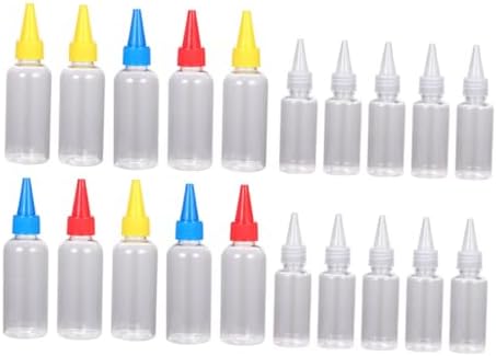 Cabilock 20 Pack Squeeze Bottles 30ml 60ml for Condiments and More