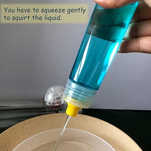 4pcs Slim Honey Squeeze Bottle Condiment Containers