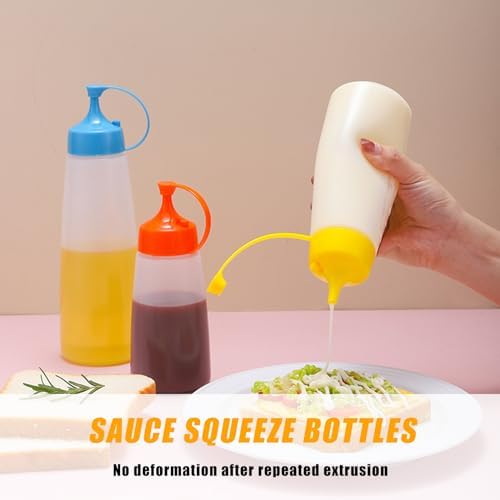 MAGICLULU 4pcs Salad Squeeze Bottles