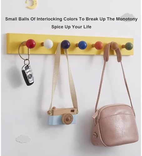 JITEM Kids Wall Coat Rack Wooden Peg Rack