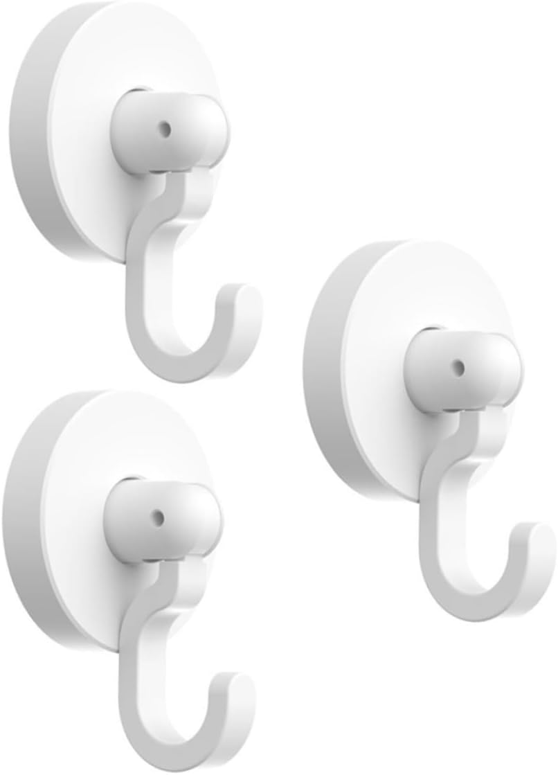 VILLFUL Adhesive Shower Door Hooks 3pcs Heavy Duty