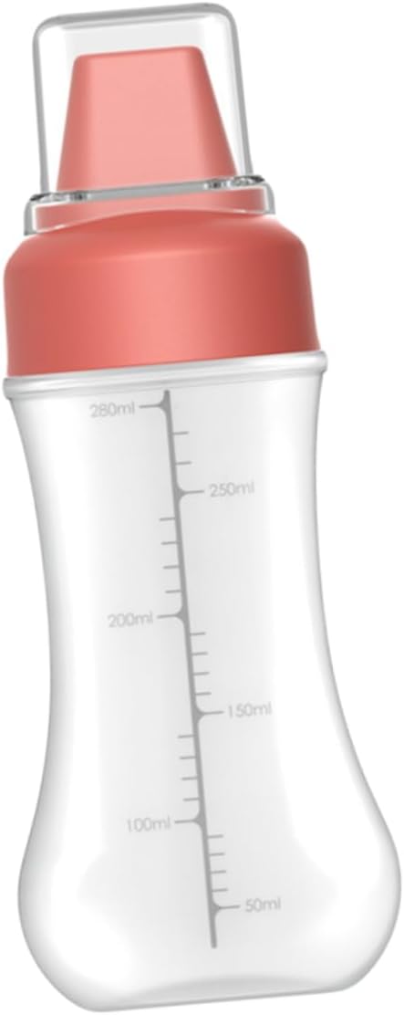 Mikinona 5-Hole Condiment Squeeze Bottle 350ml Red