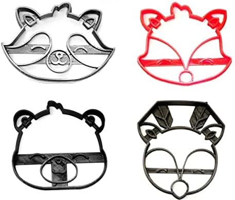 Woodland Creature Cookie Cutters Set of 4 Made in USA 1