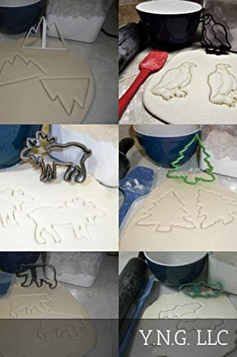 YNGLLC Mountain Wildlife Cookie Cutters Set of 6 1