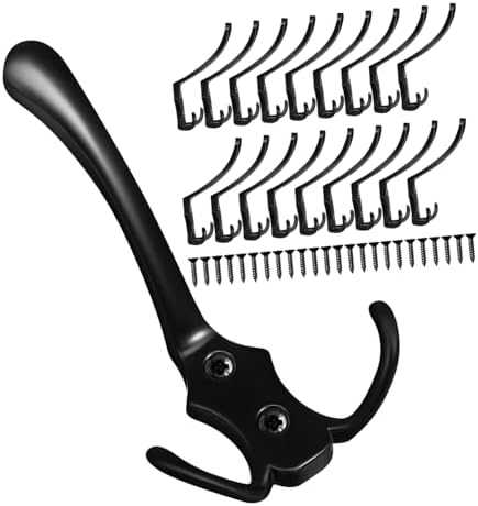 20pcs Metal Wall Coat Hooks Minimalist Bathroom Towel Holders
