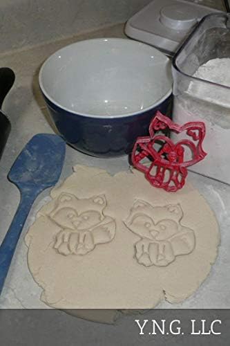 BABY WOODLAND ANIMALS COOKIE CUTTERS - Fox Deer Raccoon Owl Set of 4