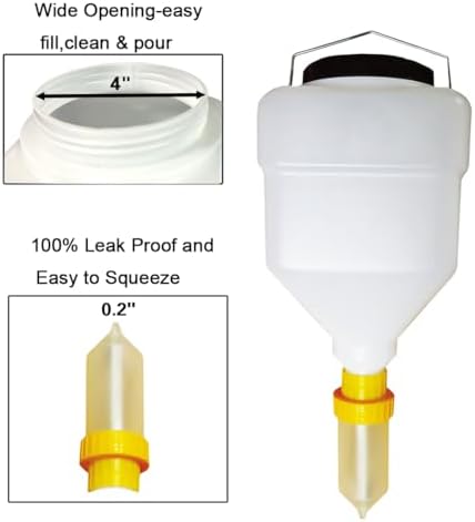 Vitasunhow Large Condiment Dispenser 55L Refillable Leak Proof