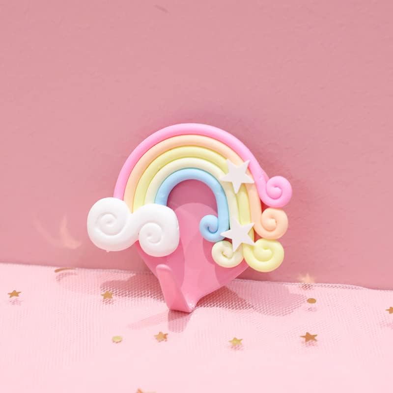 3 PCS Pink Hook Free Wall Sticker for Home Organization