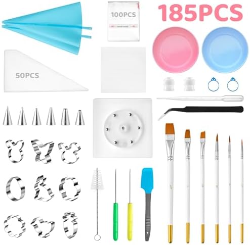 Kasmoire Easter Cookie Decorating Kit 185Pcs All-in-One 1
