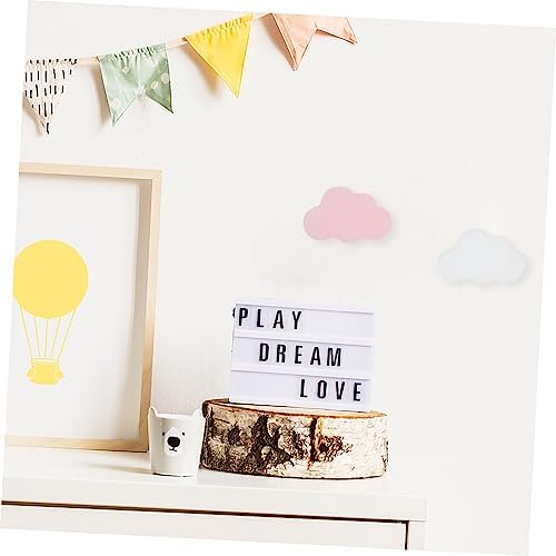 Healifty 2pcs Cartoon Cloud Hooks for Room Decor 1