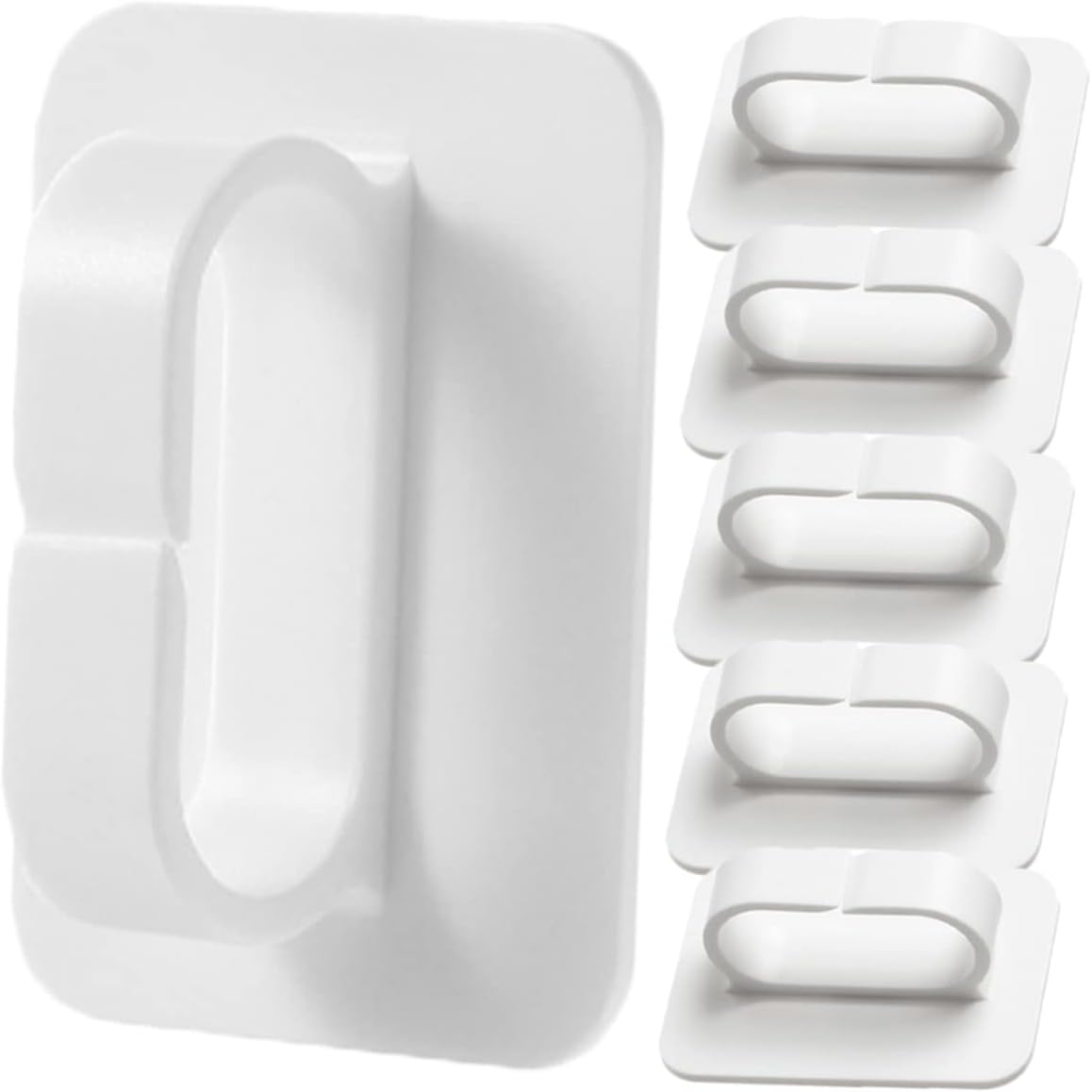 GLEAVI 6Pcs Adhesive Wall Hooks for Smooth Surfaces 1