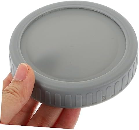 3 Sets Mason Jar Lids Kitchen Jar Protectors Grey