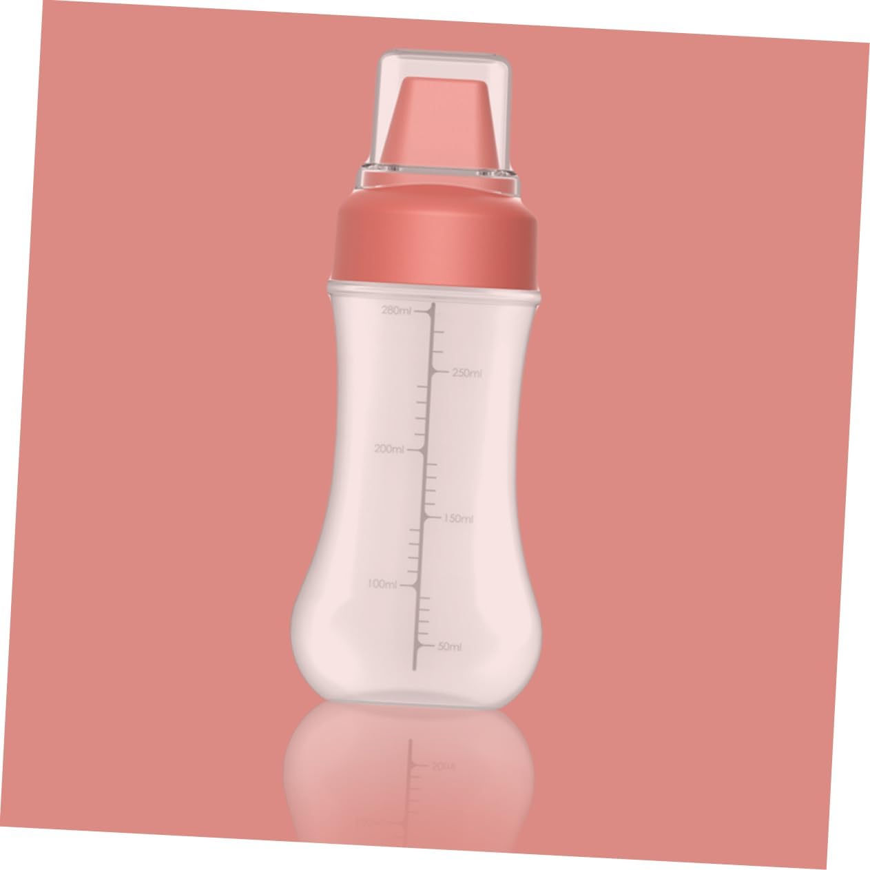 BRIGHTFUFU Plastic Squeeze Condiment Bottle 350ml Red