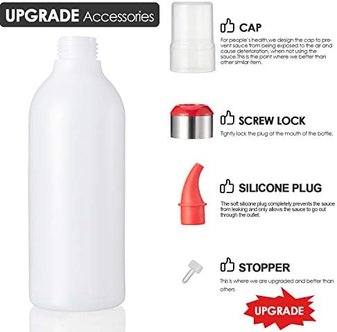 SUJUDE Condiment Squeeze Bottle for Kitchen