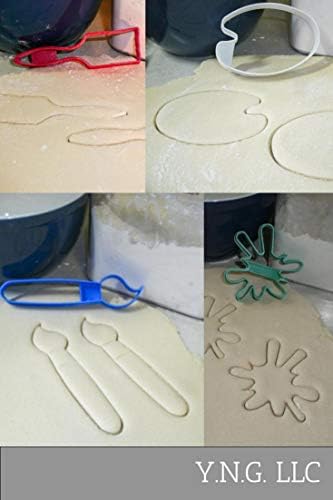 YNGLLC Artist Paint Brush Palette Cookie Cutters Set of 4